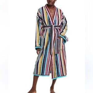 Missoni Multicolor Textured Fabric robe